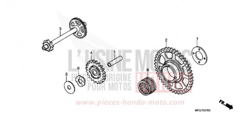 STARTING DRIVEN GEAR CB600F39 de 2009